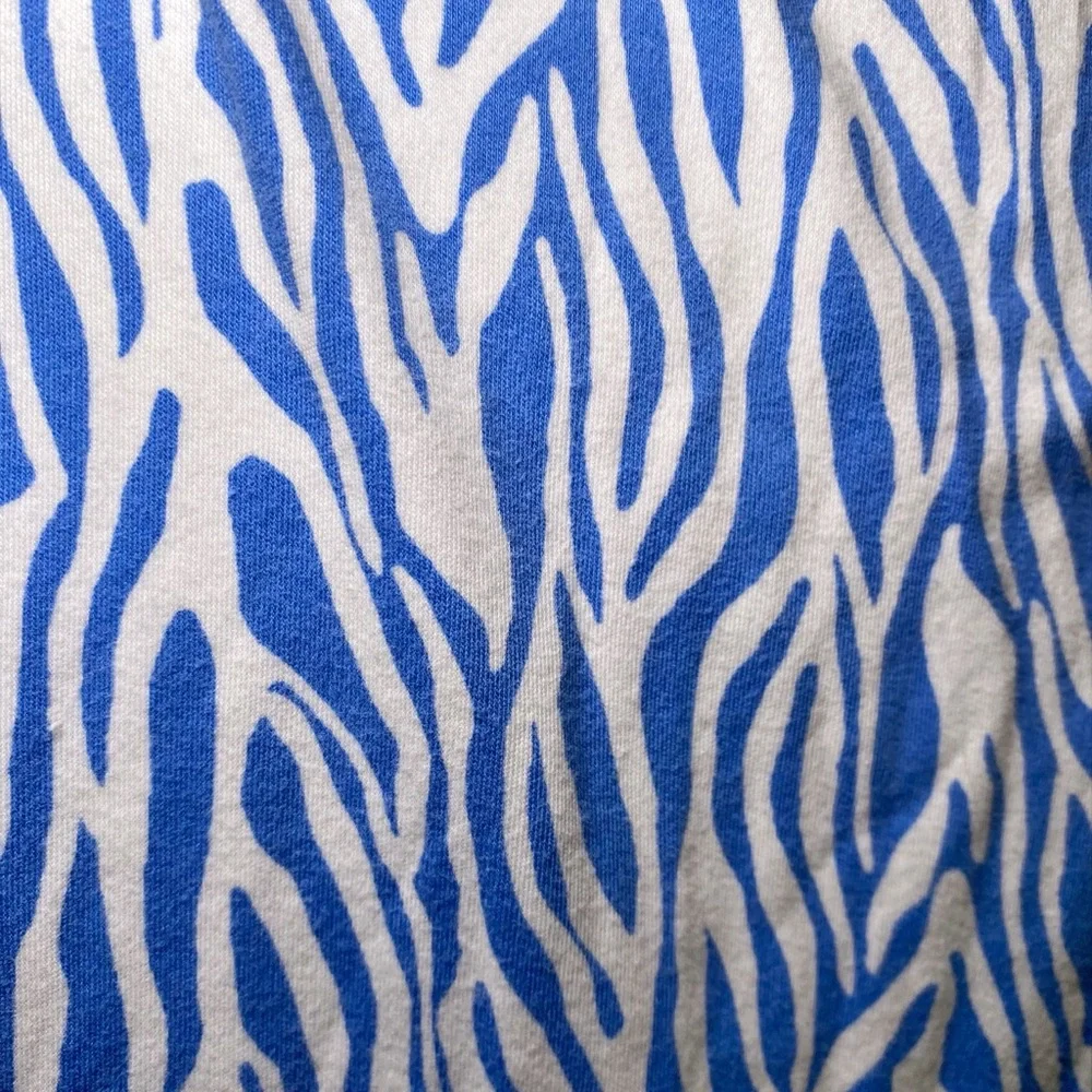 Diane von Furstenberg x Target Blue & White Zebra Print Midi Skirt - Picture 13 of 13